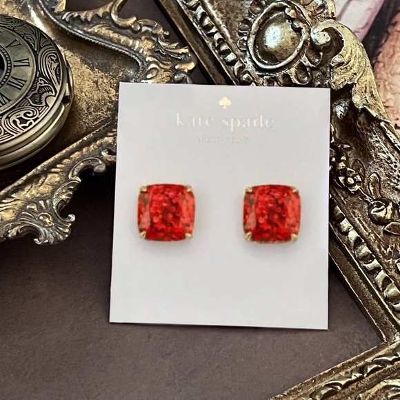 KATE SPADE • Red Glitter & Glee Earrings